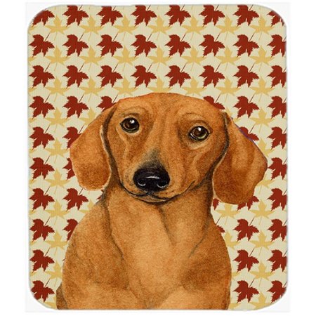 SKILLEDPOWER Dachshund Fall Leaves Portrait Mouse Pad; Hot Pad Or Trivet SK235772